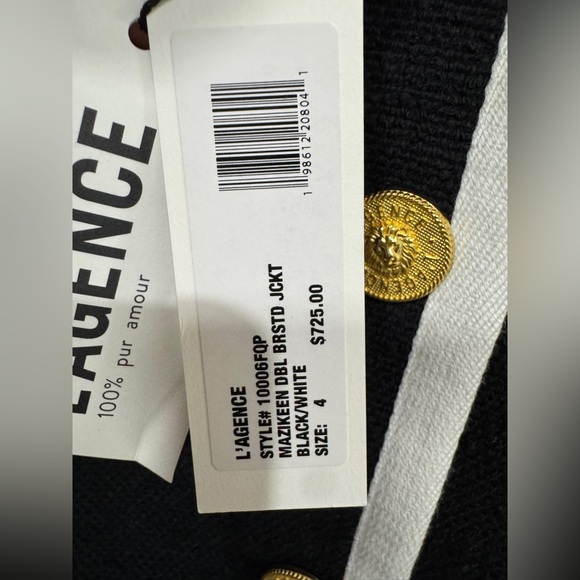 L’agence Mazikeen Tweed Jacket $725 NWT - Picture 8 of 15